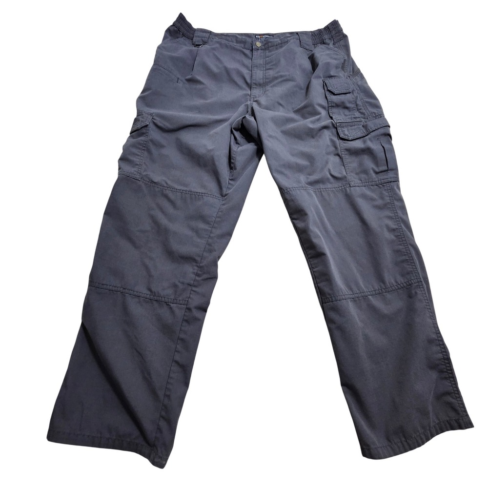 5.11 Tactical Cargo Pants 42/32 Dark Grey Ripstop Multi-Pocket Utility